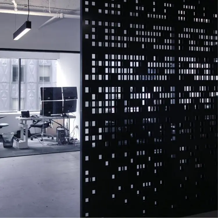 Factory Custom Luxury decorative laser cut Display metal screen partition room divider screen