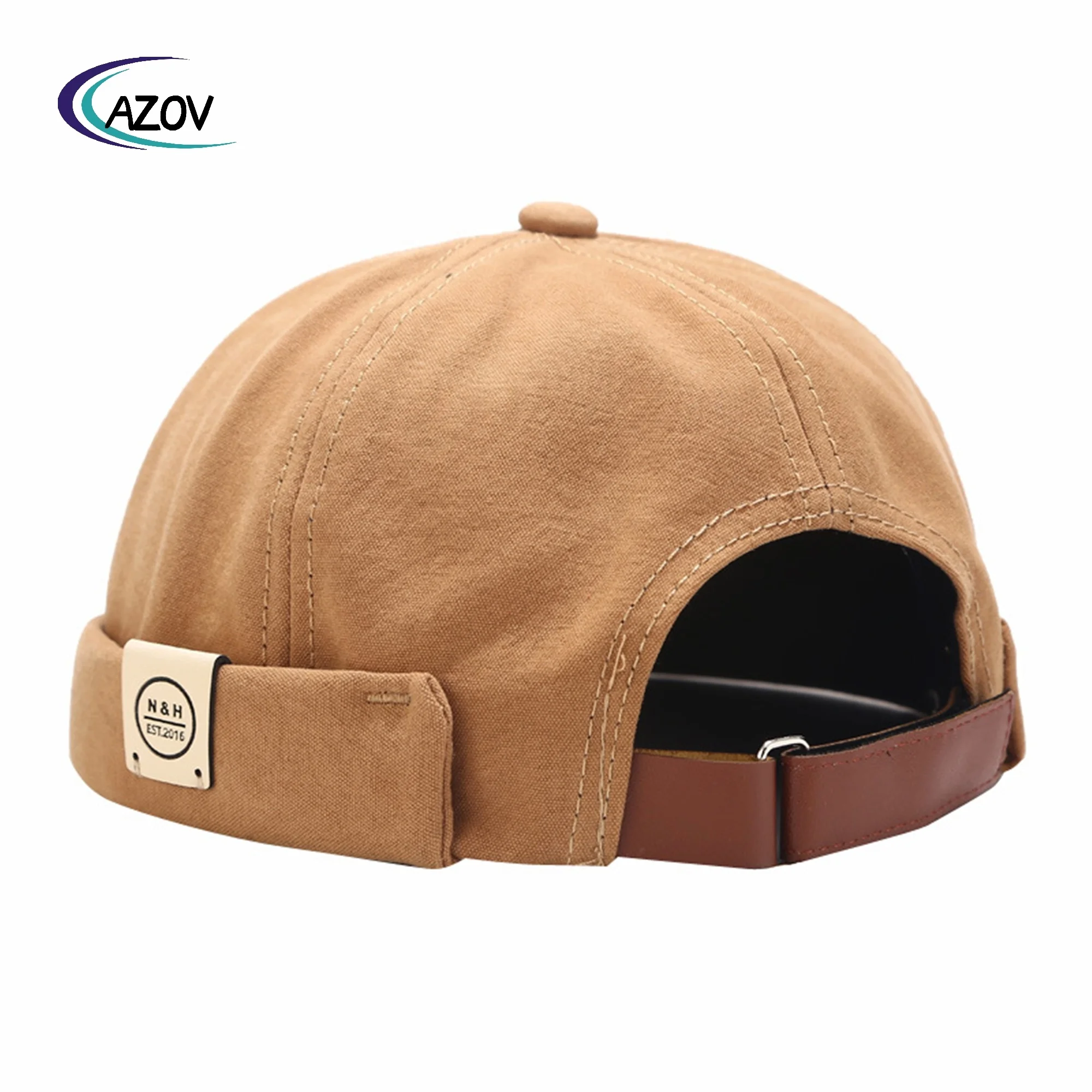 Skullcap Korean-Yupi Street brimless Chinese landlord hat Denim sailor retro student skullcap fashion