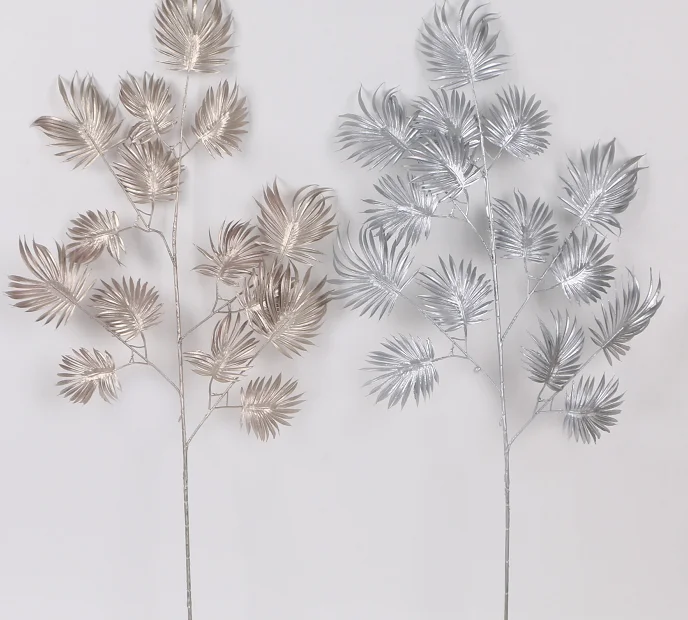 
Artificial Flower Single 5-fork small fan blade plastic flower 