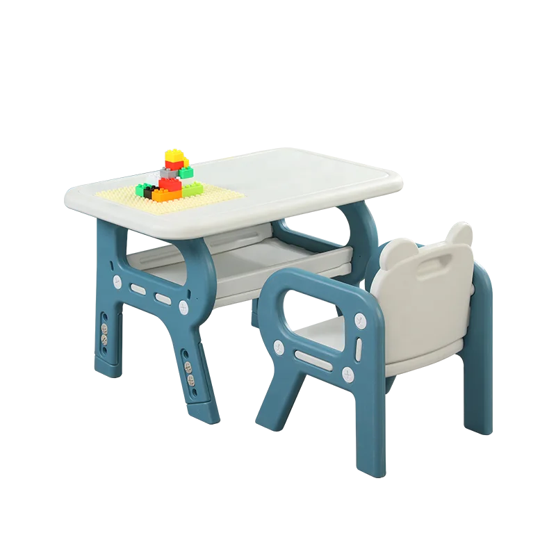 New arrival wholesale kindergarten children educational toy Multifunction learning building blocks  adjustable blocks table