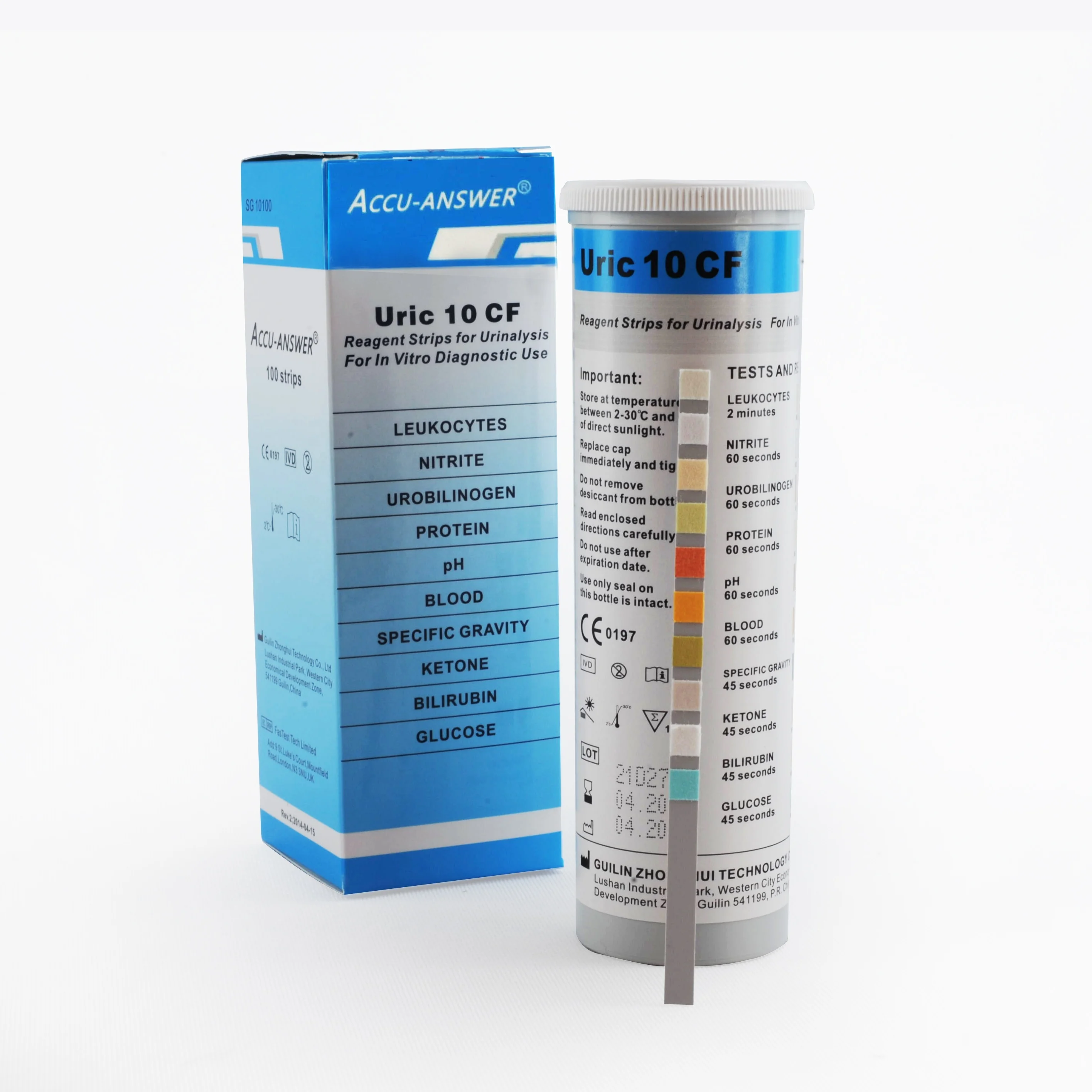 test kit urine medical lab equipments Reagent strips For Urinalysis Chemical urine strips