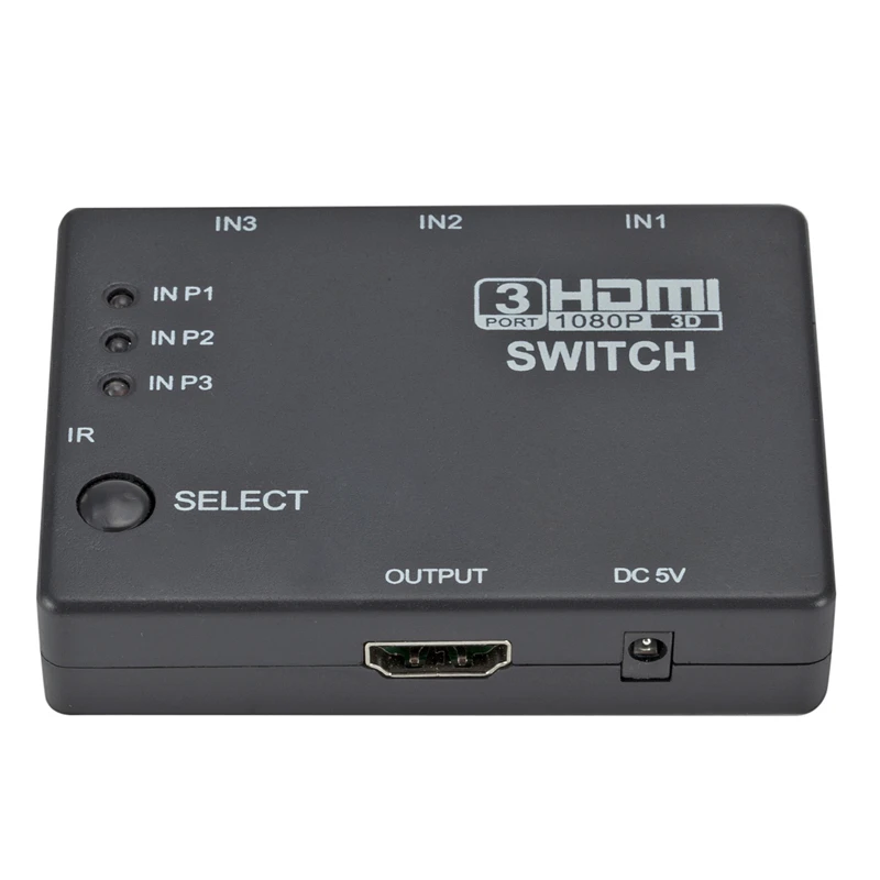 Hdm i 3 Port Switch With Pigtail Cable Supports Full 1080p 3d Player For Tv Pc More 1080p Hd mi 3x1 Splitter