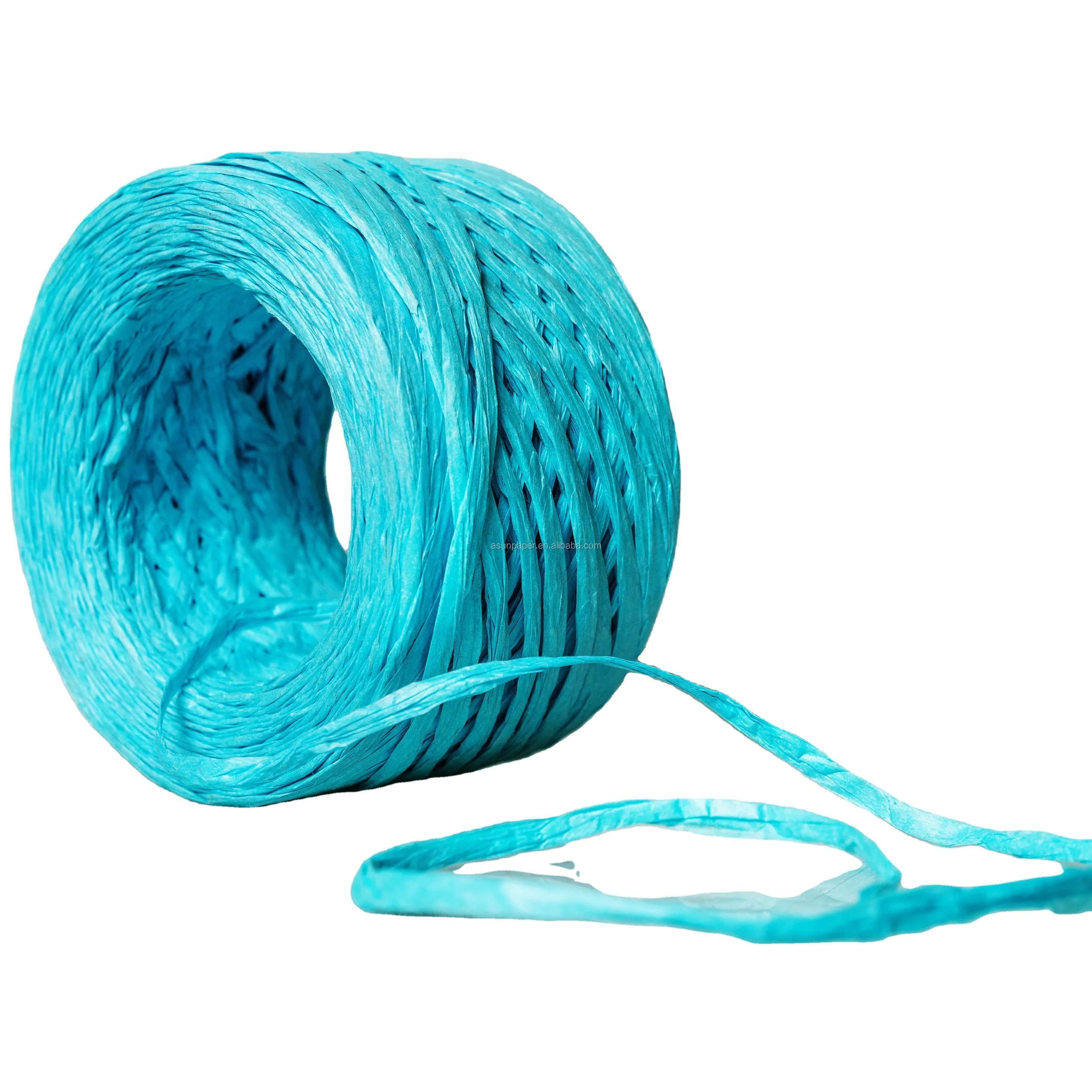 natural twisted  paper raffia for crochet and packaging