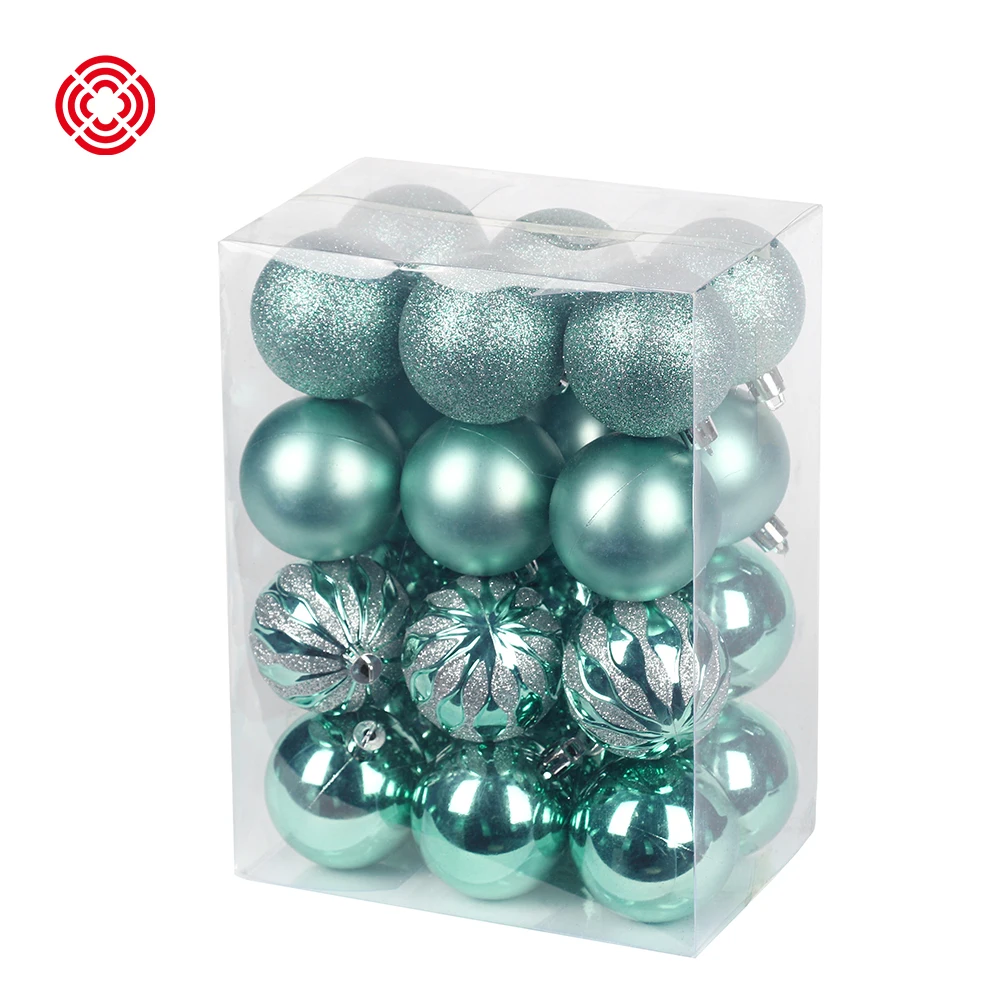 24Pcs Christmas Balls Ornaments for Xmas Christmas Tree - Shatterproof Christmas Tree Decorations Hanging Ball for Holiday