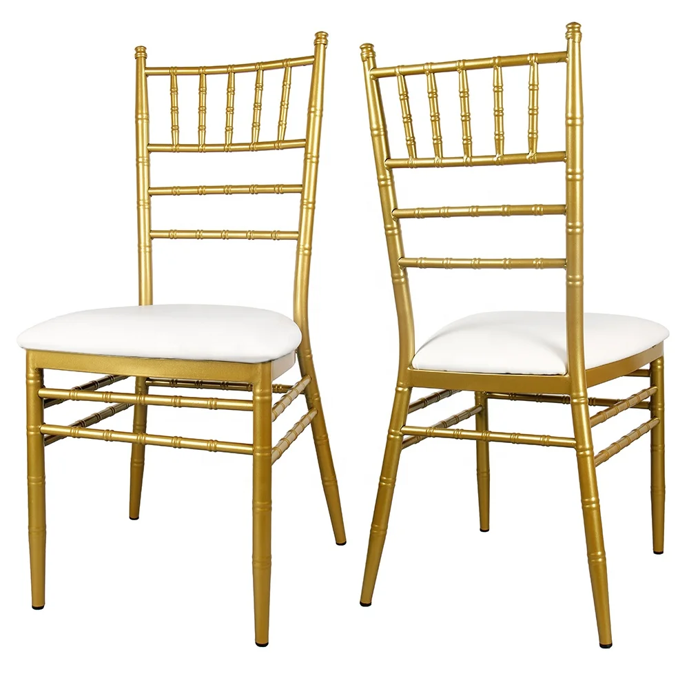 Wholesales Gold Color Wedding Tiffany Chair Event Chiavari Chairs For Banquet Hall