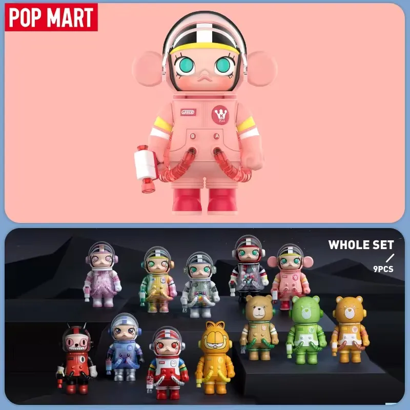 Hot Sale 100% Original MEGA SPACE MOLLY 100% SERIES 3 POP MART Mystery Box POPMART Blind Box Action Figure Cute Toy 1PC/9PCS