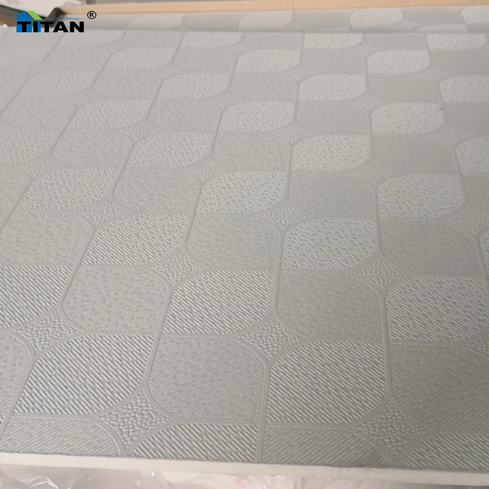 238 Pvc Gypsum Ceiling Plafond Pvc Plastique Gold Ceiling Tiles Colored Philippines