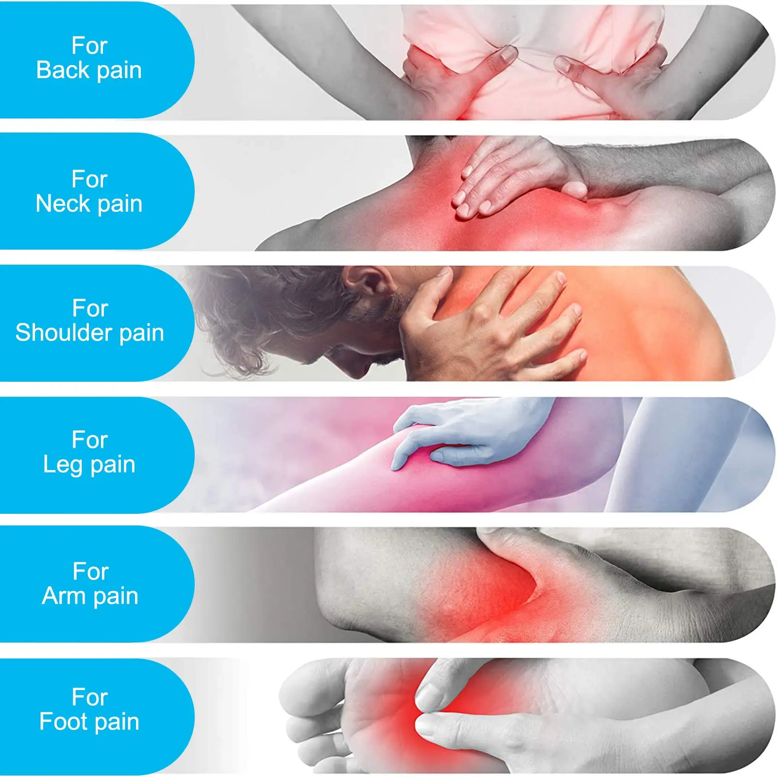 Massage neck pillow is specially designed for car seat heating massage pillow 8 roller deep kneading massager