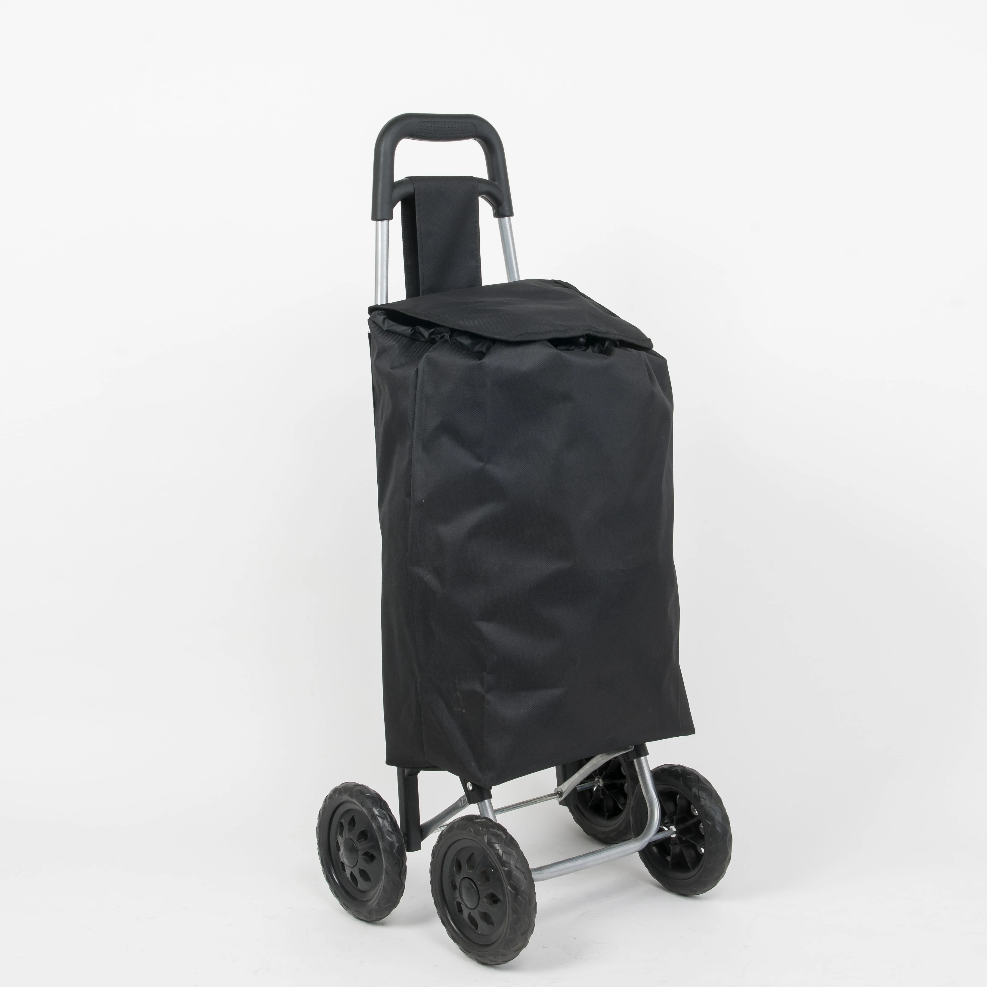 35L capacity 4-wheel shopping trolley folding with waterproof fabric