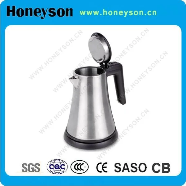 Factory 0.8L double designed cordless electric kettle drawer tray set hotel new model S/S 304