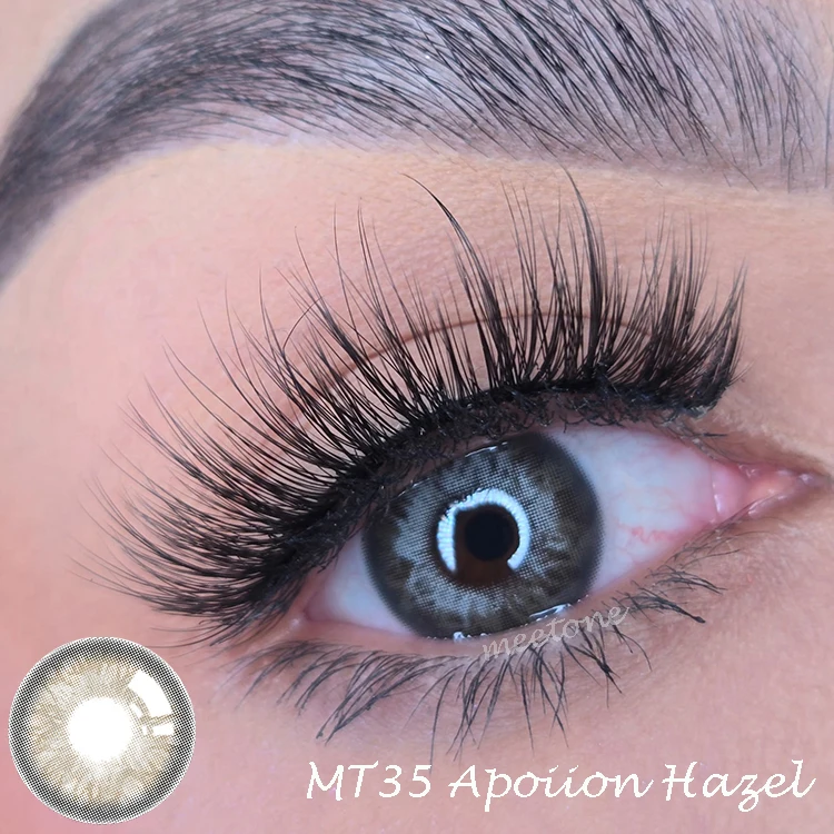 Can Customized logo  Private label Meetone Apoiion Gray magic fancy top  cosmetic eye look color contact lenses