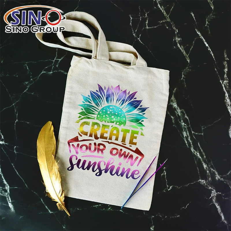 Htv теплопередающие виниловые блестящие голограммы листы 12X12 'резаное железо на виниловых пластинках легко прессованная многоцветная пленка