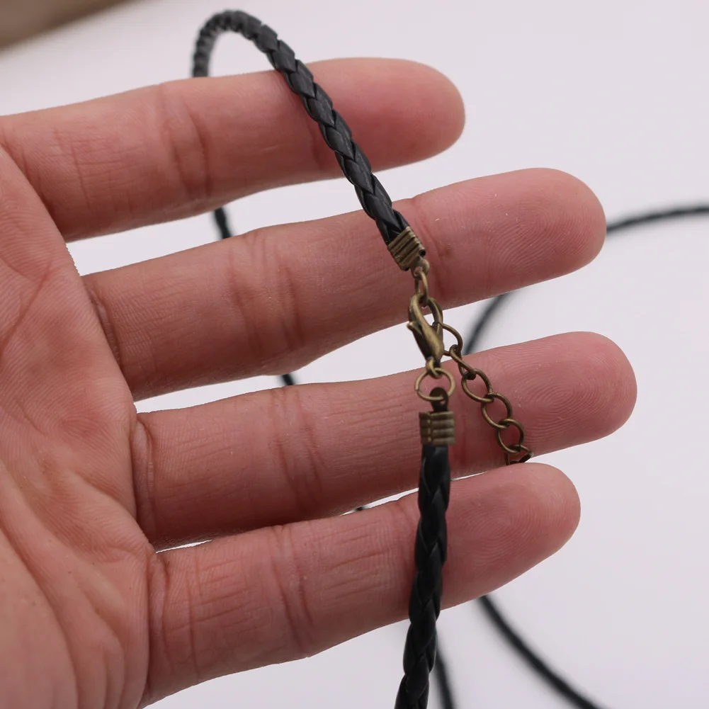Korea Leather Cord Rope Chain Necklace Men Fashion Jewelry Womens Accessories Making