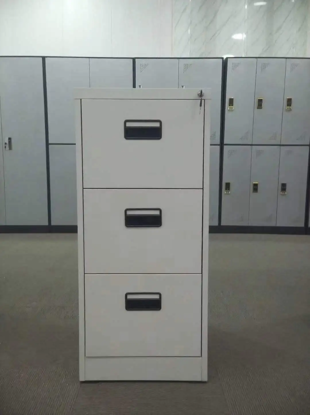 Filing cabinet storage Office Furniture metal garage Wooden color Panel Filing Storage Cabinet steel filing cupboard