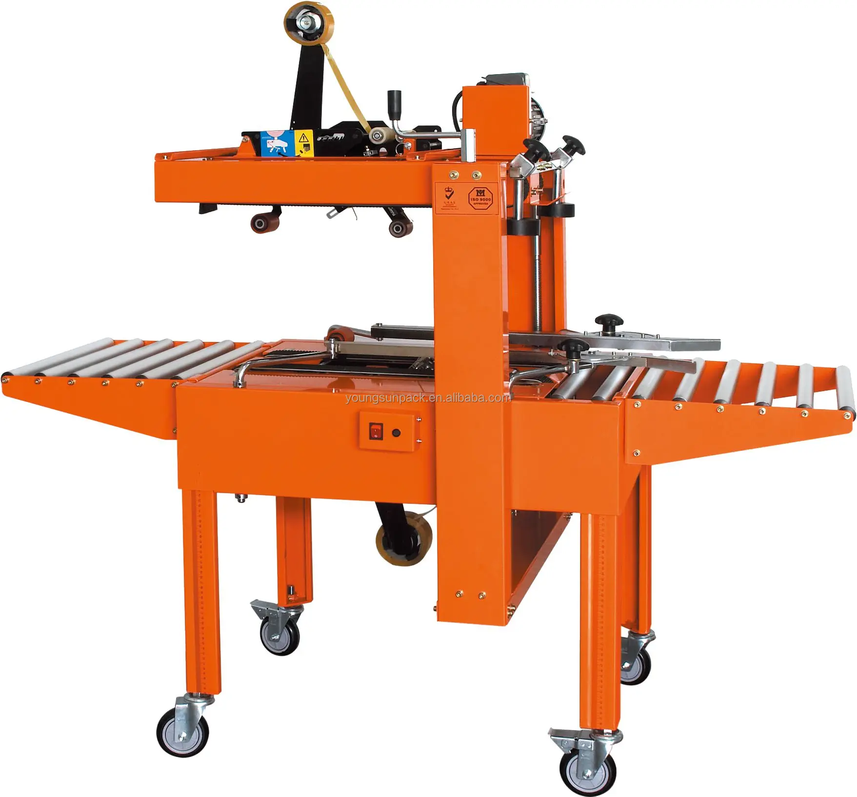 Automatic Continuous Sealing Machine Band Sealer Packing Machine Adjustable Carton Case Sealer