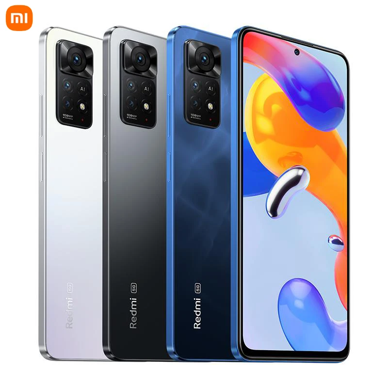 Global Version Xiaomi Redmi Note 11 Pro 5G 64/128GB Smartphone Octa Core Snapdragon 695 108MP Camera 67W Turbo Charging 5000mAh