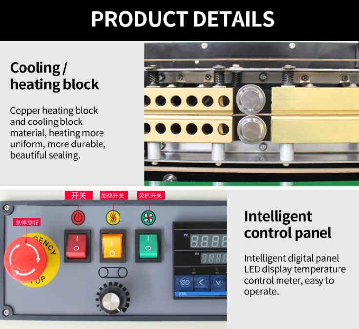 High speed desktop kraft bag plastic bag thermoplastic sealing machine