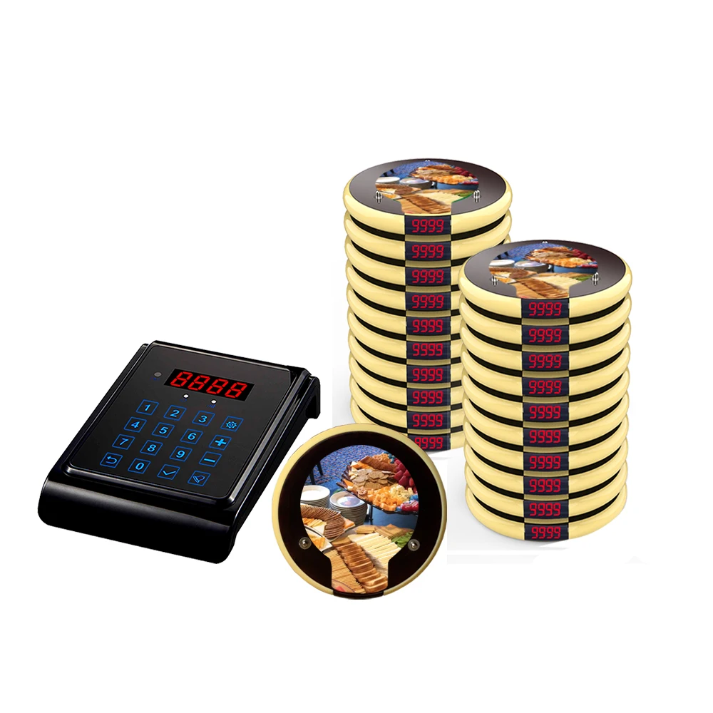 Artom luxury buzzer Wireless call equipment touched system pager with waterproof logo for fast food restaurant coffee shop