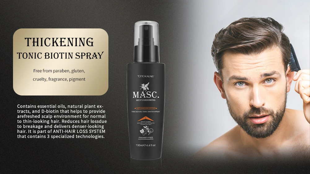 Free from Paraben Anti-hair Loss Argan Oil Thickening Tonic Biotin Hair Spray