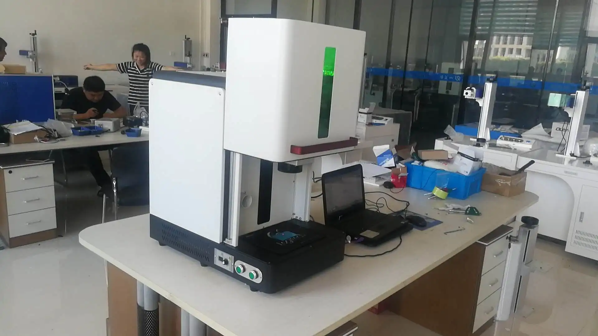 High precision pvc id card laser printer 5W UV laser marking machine
