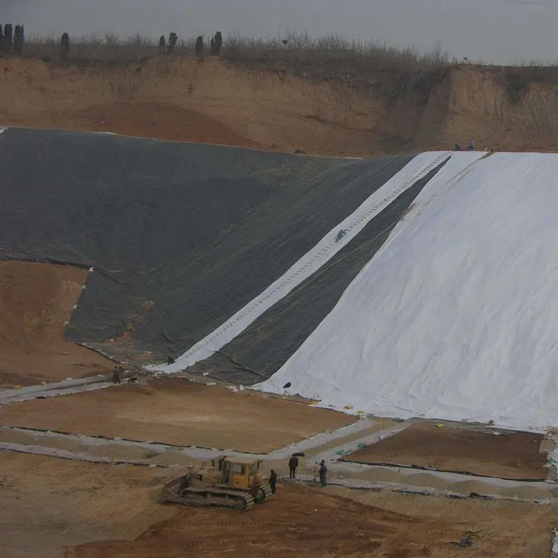 Black PP Woven Fabric Polypropylene Geotextile