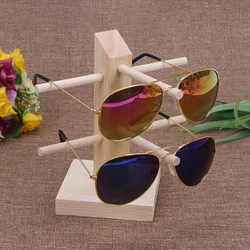 A 231 10 Pairs Multiple Glasses Organizer Glasses Shelf Wooden Stand Holder Sunglasses Eyewear Displays