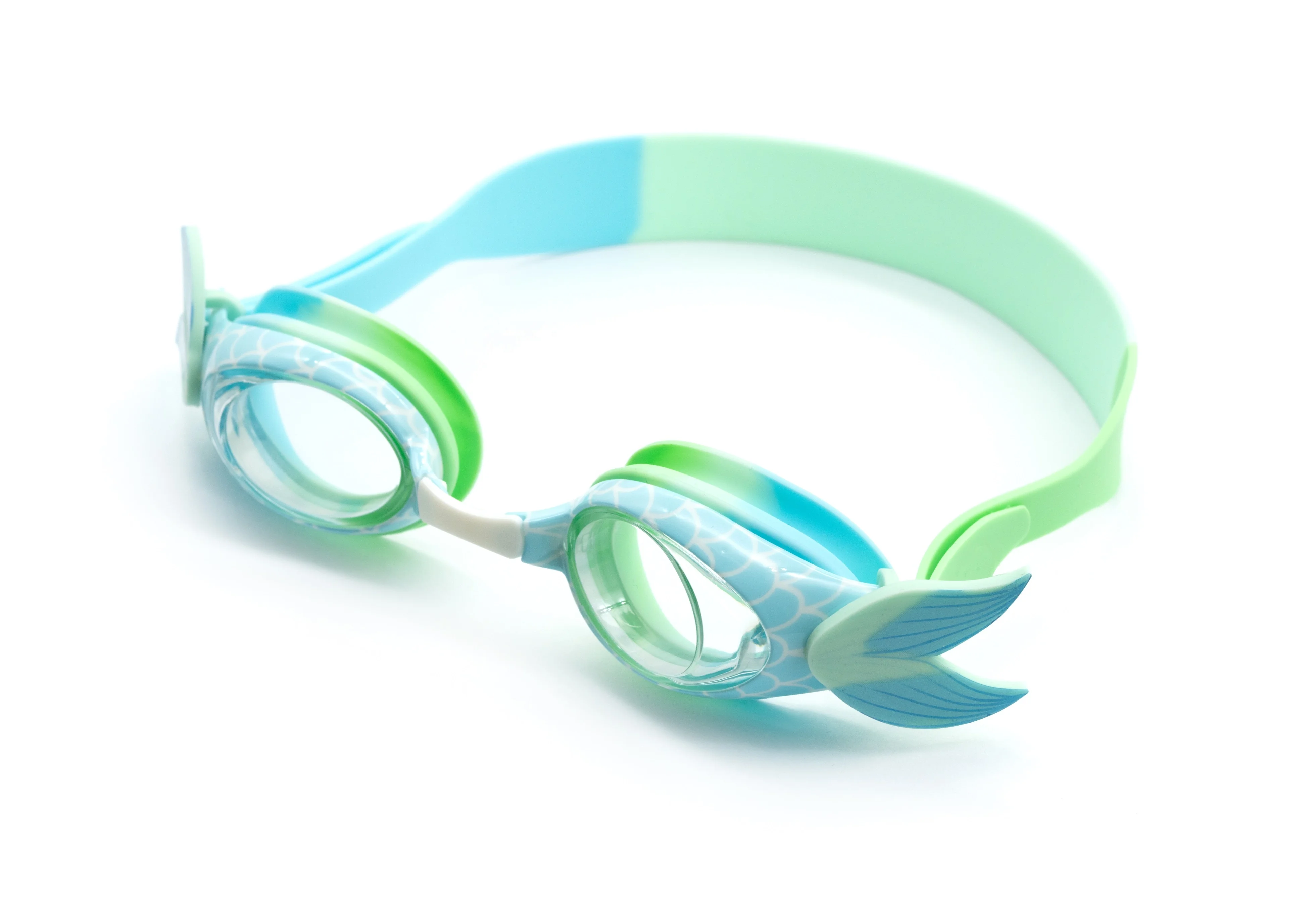 mermaid design soft silicone swim eye wear funny cartoon swimming goggles anti fog for Junior