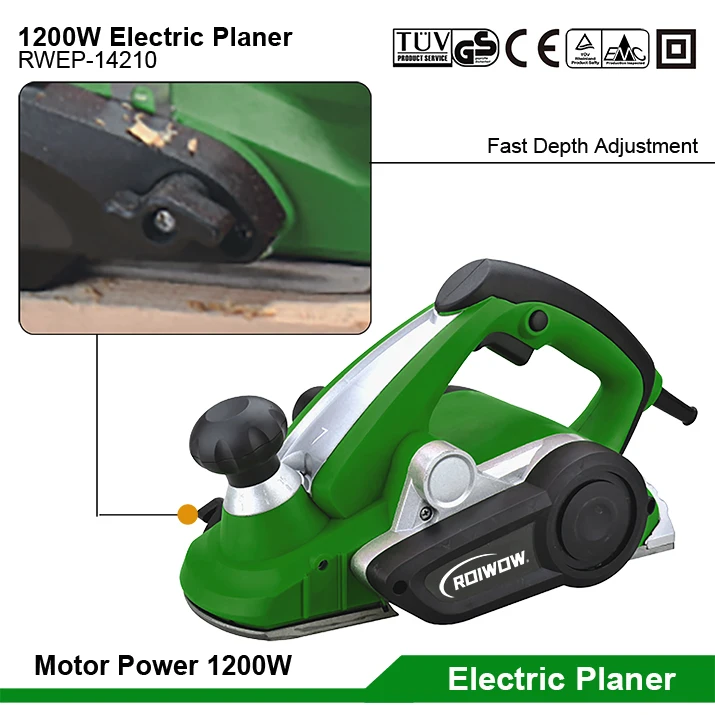 110MM Electric Planer Wood Table Planer For Woodworking Spare Parts Blades Power Tools Hand Held Electric Wood Planer Machine