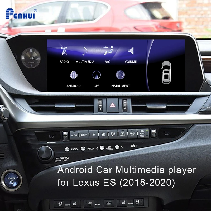 Автомобильный DVD-проигрыватель на Android для Lexus ES(2018-2020) автомобильное радио мультимедийный видеоплеер навигатор GPS 10 0 двойной разъем 5 1