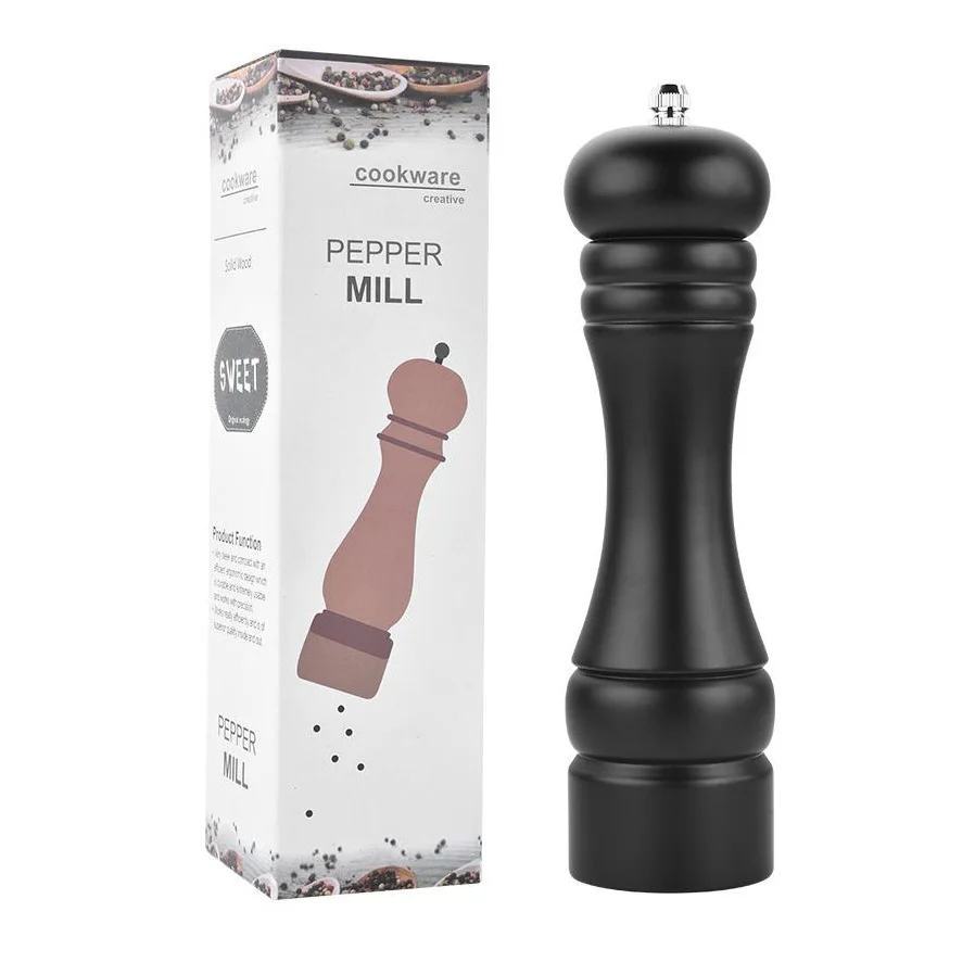 
Ajustable Handmade Black and White Salt & Pepper Mills with Ceramic machinasm 