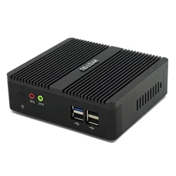HYSTOU Micro PC Quad Core Intel Celeron J1900 Win 10 Linux 4 USB Support 4K Dual Display Fanless Industrial Mini Desktop PC