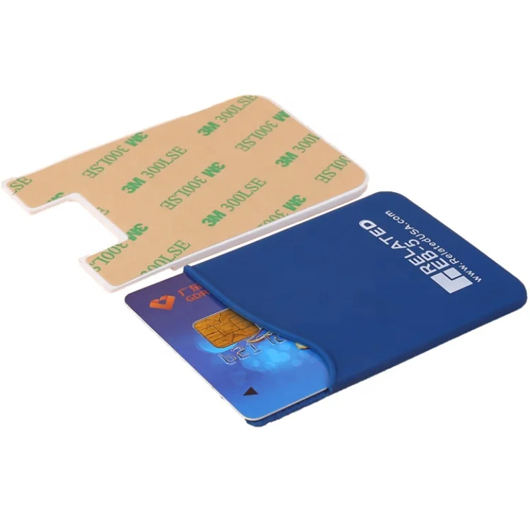 Cheap Price Silicone Cell Phone Wallet Back Card Holder Sticker Mobile Case