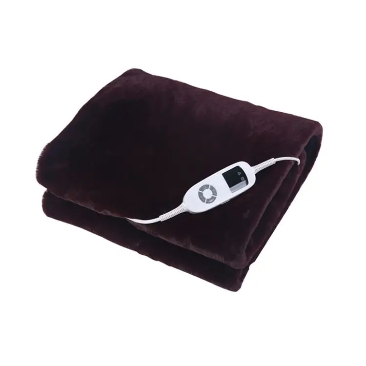 Adjustable Size Fluff Sheep Heating Electrical Blanket With Carbon Fiber