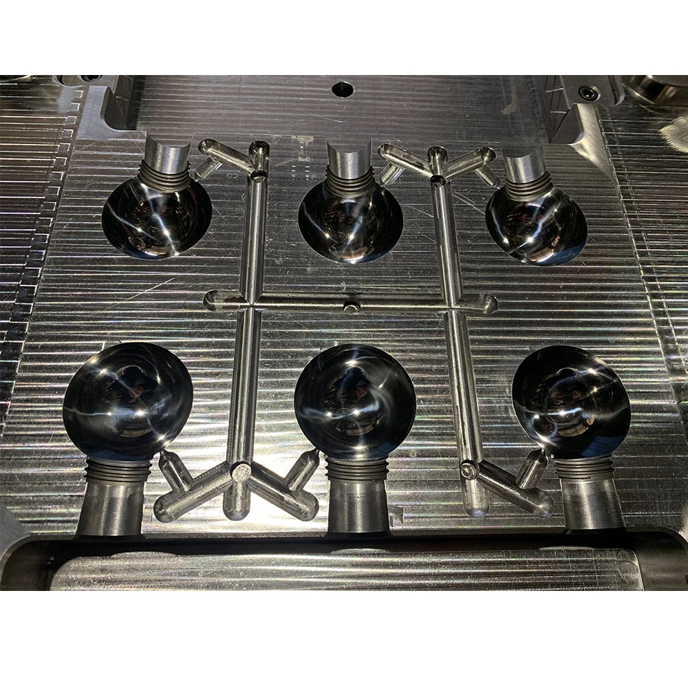 High Quality 6 Cavity Led Bulb Cover Plastic Injection Molding Mold