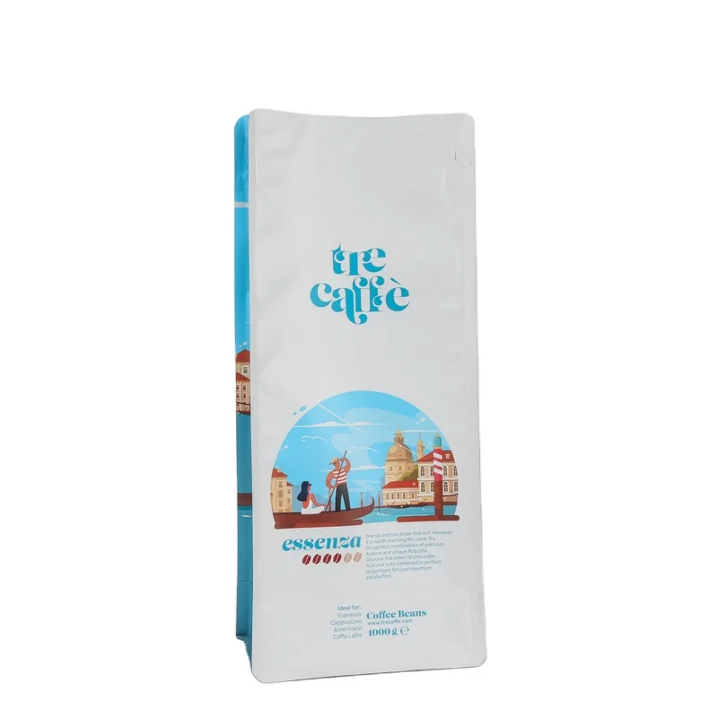 zip lock 200g stock blank standard hot stamp hook coffee bag with degassing valve