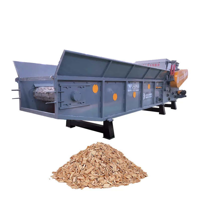 Hot-sale 216 engine diesel mobile drum roller PLC control China big capacity wood pallet crusher for pellet production