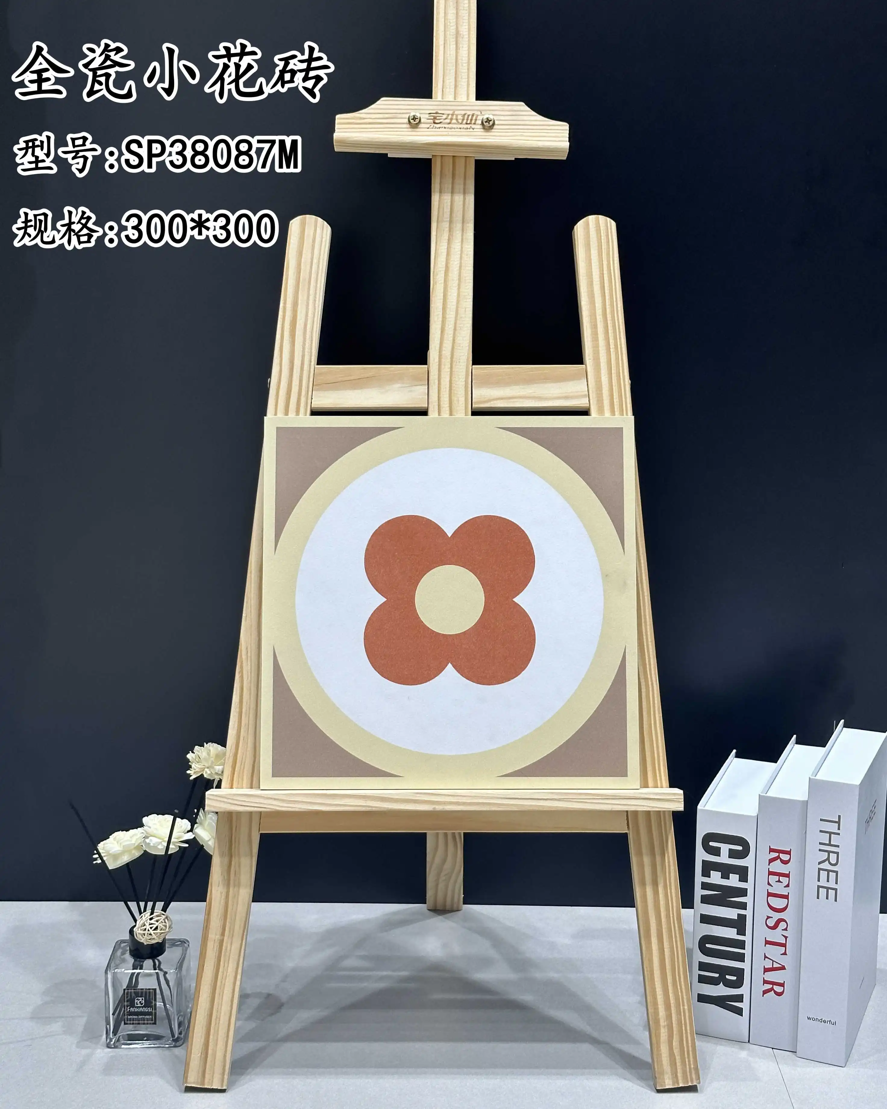 TORCH wholesale  porcelain wall sculpture 3d tiles for outer blue and white tile art charm decotile kitchen pattern green patter