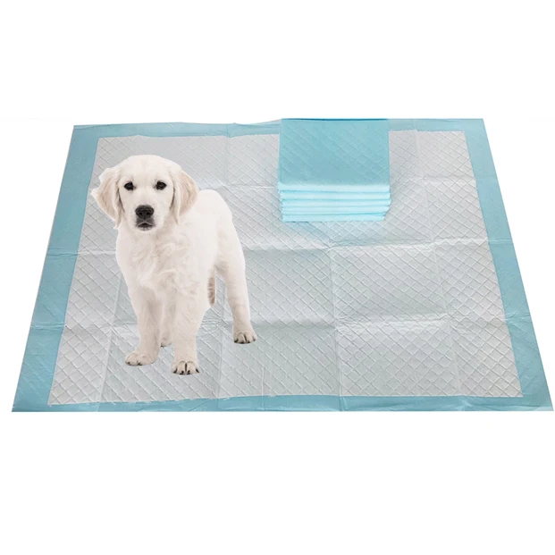 Disposable dog  pad blue pet training pads PE bottom film dry and breathable home pet hygiene products for small animals