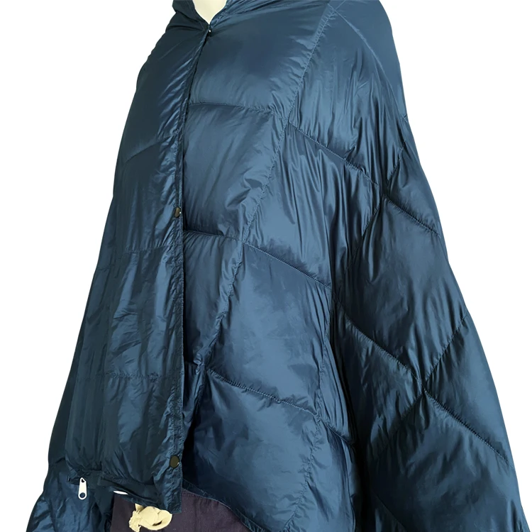 Ультралегкое зимнее теплое нейлоновое водонепроницаемое одеяло 20D 400T с перьями и хлопковым Наполнителем Для дома и улицы, одеяло для кемпинга для путешествий