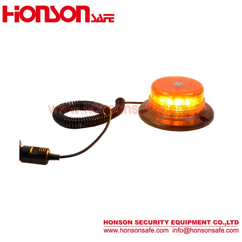3W good quality standard DIN A pole mounting magnet warning flashing strobe LED short lens beacon HTL881