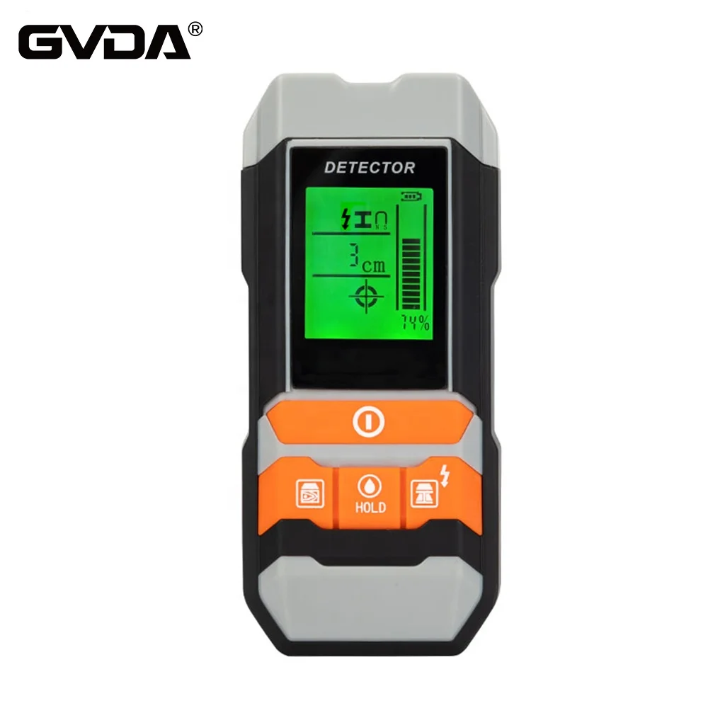 GVDA 2020 New Arrive AC Wood Finder Cable Wires Depth Tracker Underground Sturs Wall Scanner LCD HD Display Beep Metal Detector