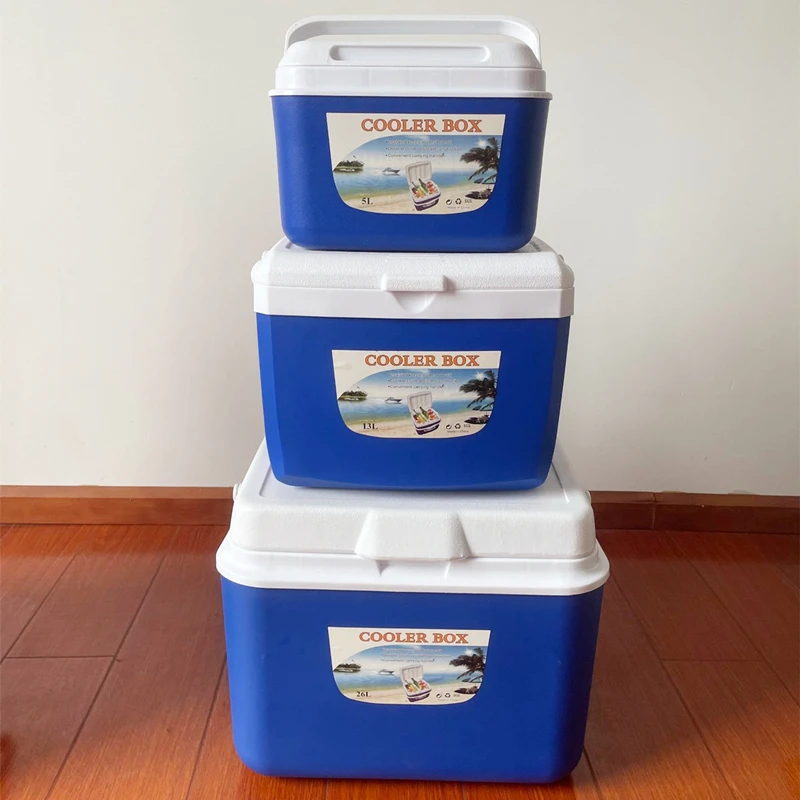 JW-107 Outdoor mini portable 8L ice cooler insulation box camping refrigerated box food grade plastic cooler box