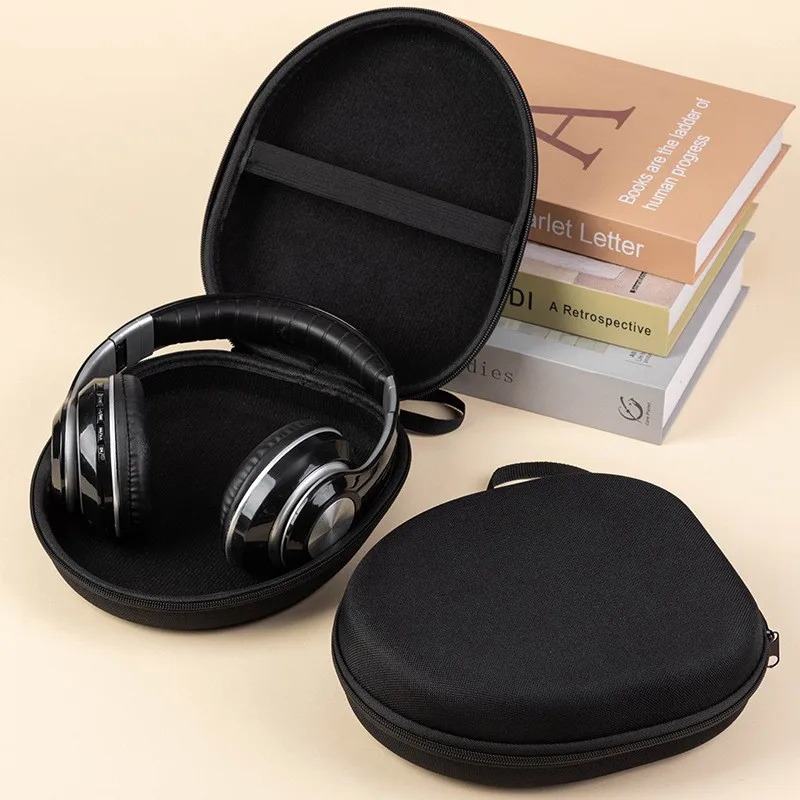 Portable Over-Ear Headphone Case, Universal Bluetooth Headset Storage Box, EVA Headphone Storage Pouch