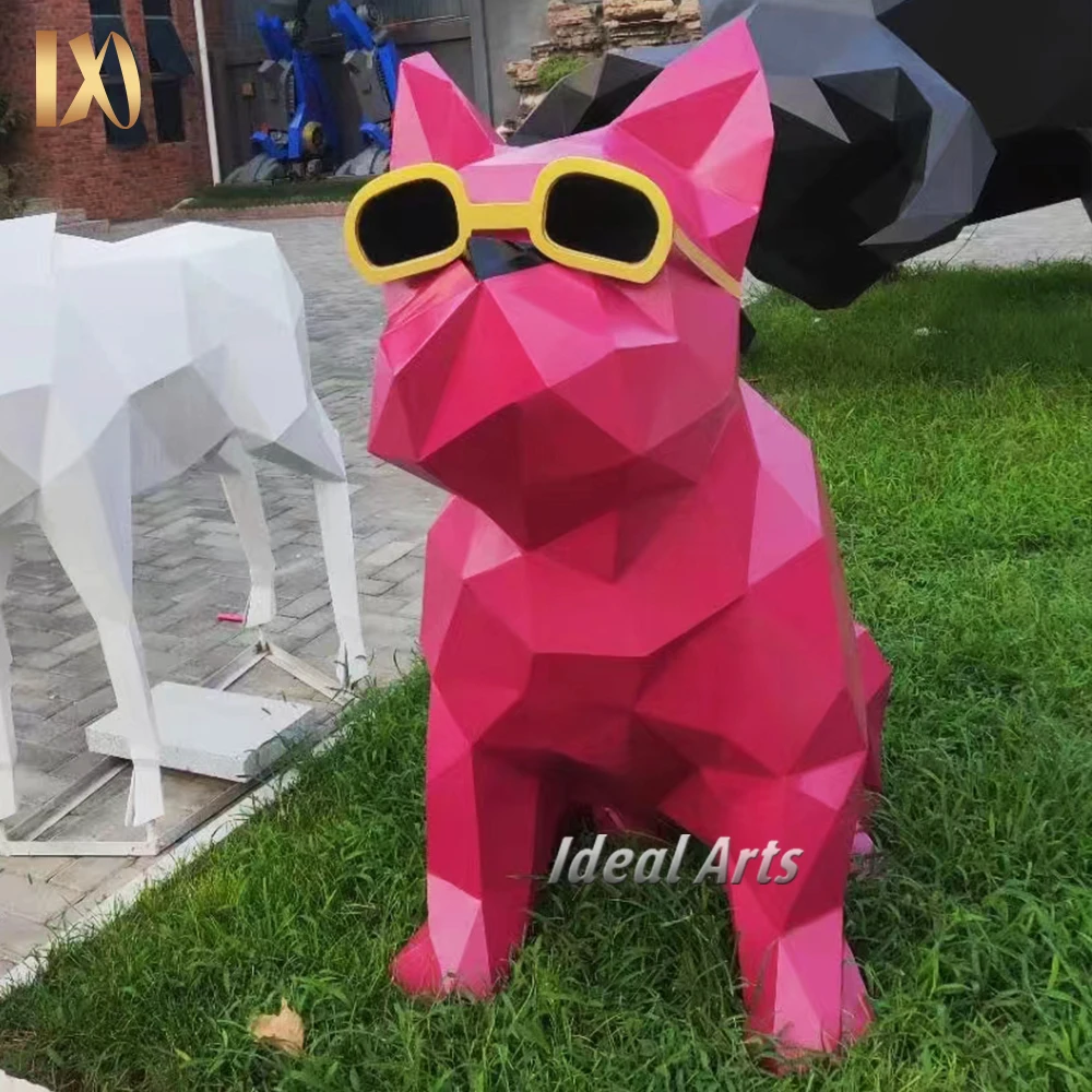 Ideal Arts jeff koons balloon dog sculpture city outdoor metal animal dog sculptures