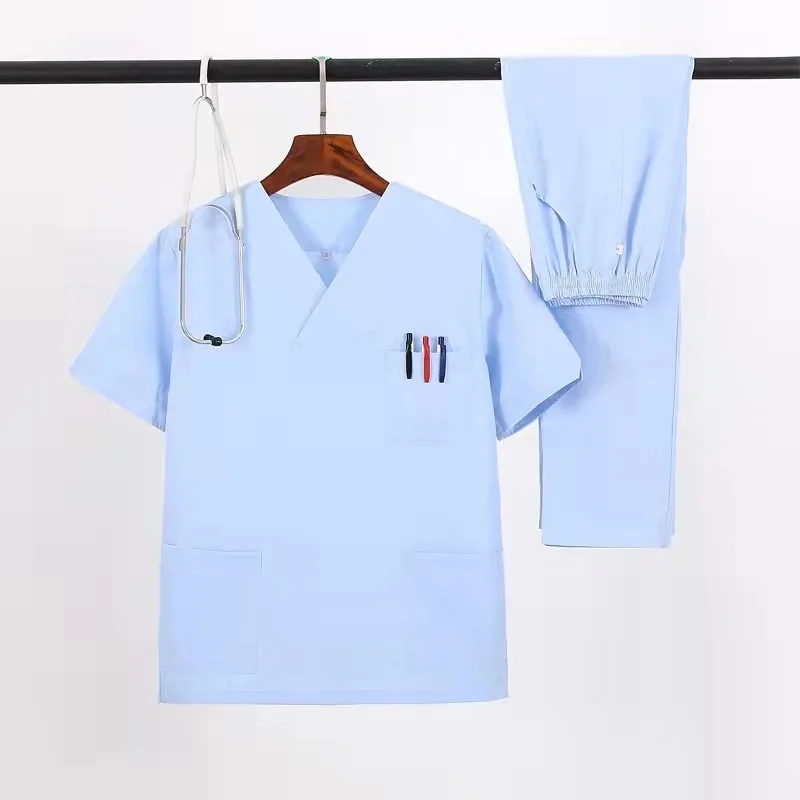 Manufactory Customize Scrub Anti Wrinkle Hospital Uniform Jacket Stretch Nursing Uniforms Medical Scrub Jackets Nurse Sets