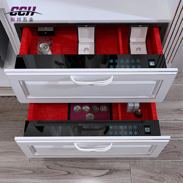  Key storage drawer Electronic Safe box Money safty deposit Box hidden fingerprint safe for home hotel