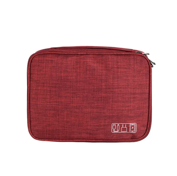 Multifunctional Carry Case Custom Logo Packing Storage Pouch Zipper Durable Electronics Organizer Travel Digital Storage Bag