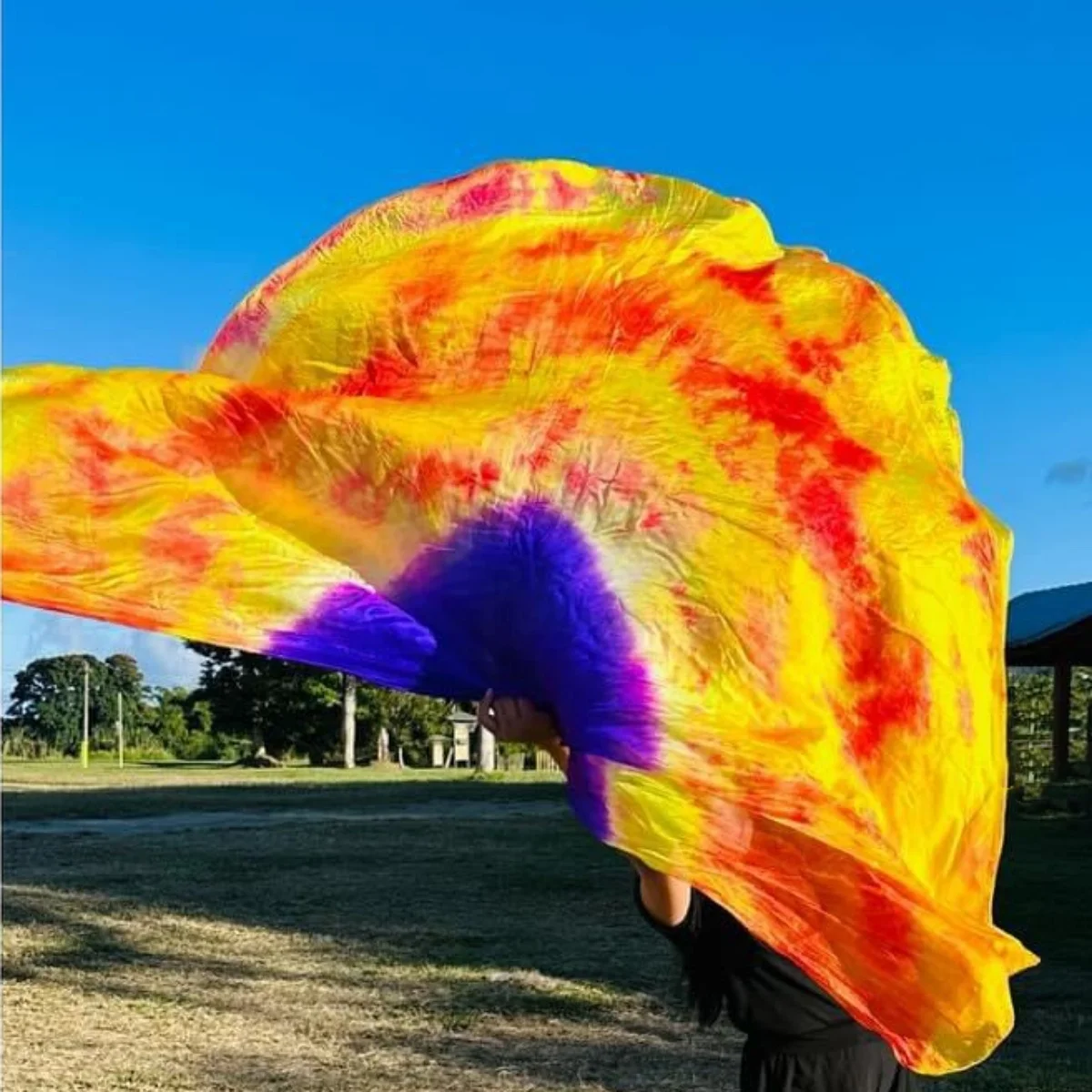 Spinning Flow Play Silk Flags Veils for Church Prophetic Worship Adoration Praise Dance Silk Flag