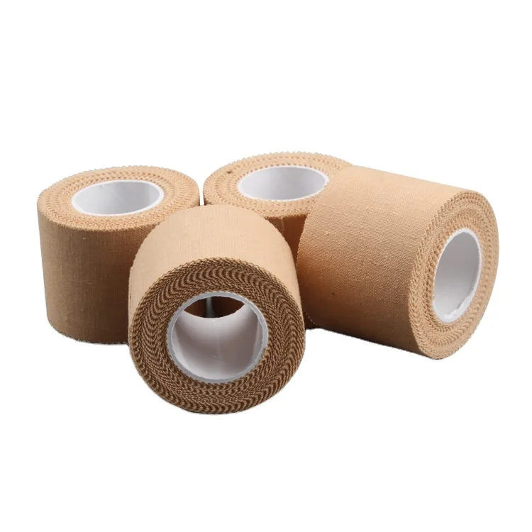 Free samples product OEM good unwind and strong adhesive latex free rigid sports tape 3.8cm for sports protection
