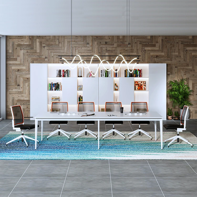 China Supplier High-Quality Modern Wooden 8-12-Seat Conference Desk And Chair Set Conference Table And Conference Table